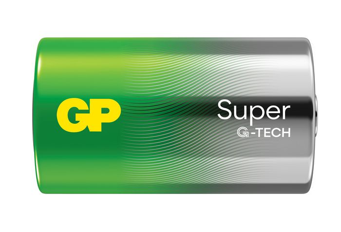 GP Batteries GP SUPER ALKALINE D/LR20 Battery. 2-Pack - W128778053