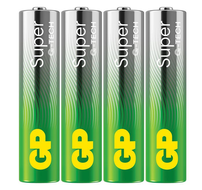 GP Batteries GP SUPER ALKALINE AAA/LR03 Battery. 4-Pack - W128778056