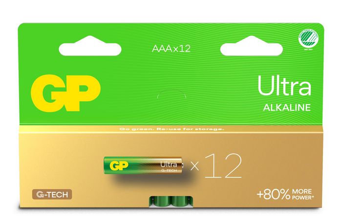 GP Batteries GP ULTRA ALKALINE AAA/LR03 Battery. 12-Pack - W128778068