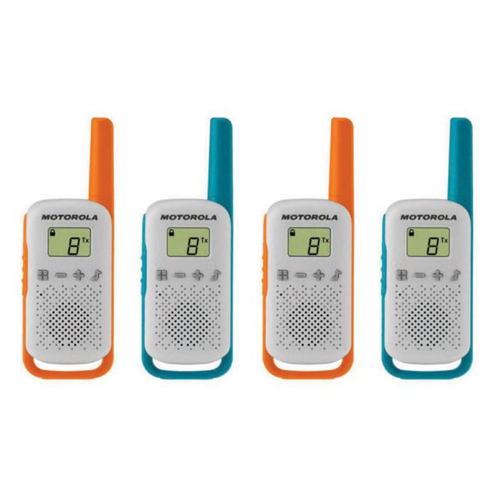Motorola Talkabout T42 Two-Way Radio 16 Channels Blue, Green, Orange, White - W128822818