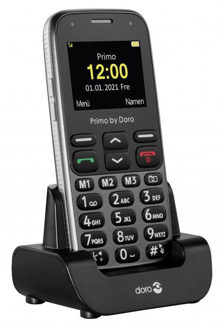Doro Primo 218 5.08 Cm (2") 89 G Black, Graphite Senior Phone - W128822931