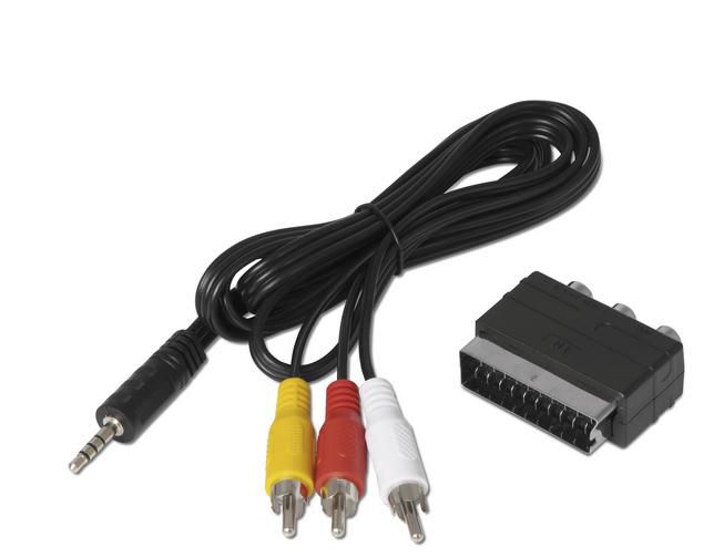 Technisat Video Cable Adapter Rca 3 X Rca Black - W128823045
