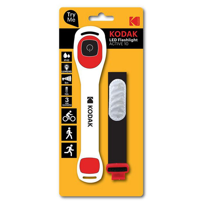 Kodak Active 10 Black, Red, White Armband Flashlight Led - W128822893