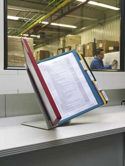 Durable Vario Desk Unit 20 Complete Document Holder Grey - W128823356