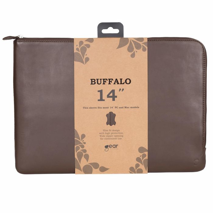 Buffalo Laptop Case 35.6 Cm (14") Sleeve Case Brown - W128824469