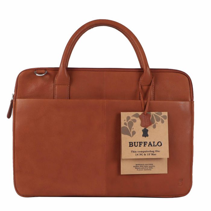 Buffalo Laptop Case 38.1 Cm (15") Briefcase Brown - W128824451