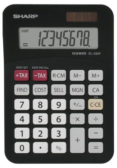 Sharp El-330Fbbk Calculator Pocket Basic Black - W128824645