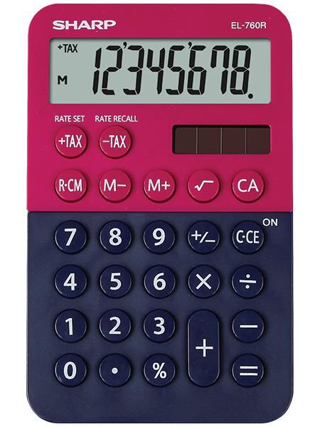 Sharp El-760R Calculator Desktop Financial Blue, Red - W128824649