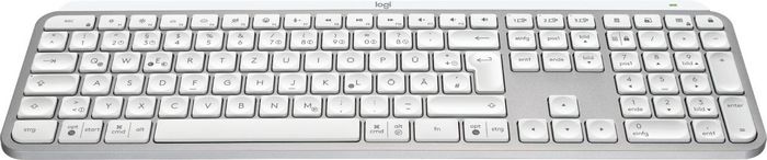 Logitech Mx Keys S Keyboard Rf Wireless + Bluetooth Qwertz German Aluminium, White - W128825248