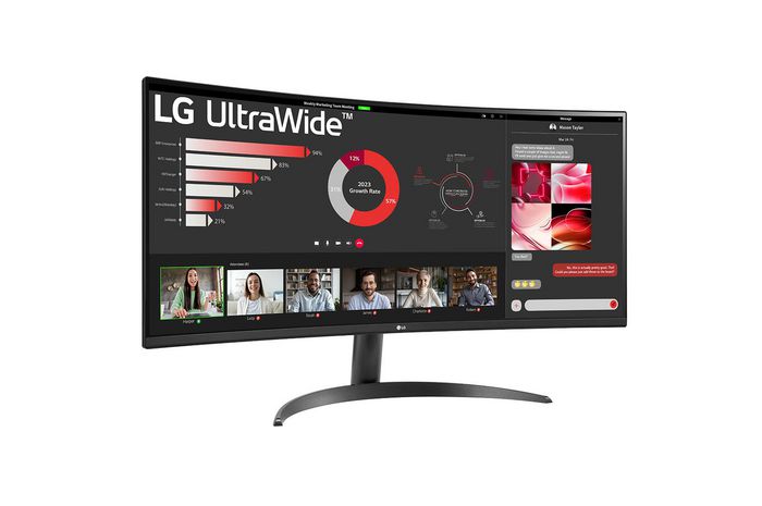 LG Aeu Computer Monitor 86.4 Cm (34") 3440 X 1440 Pixels Ultrawide Quad Hd Lcd Black - W128825514