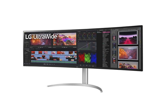 LG Computer Monitor 124.5 Cm (49") 5120 X 1440 Pixels Ultrawide Dual Quad Hd White - W128825795
