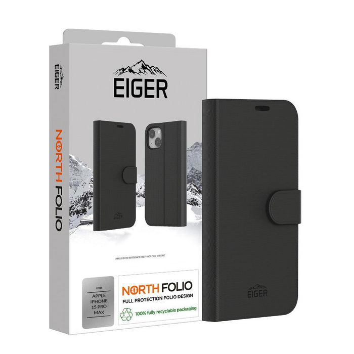 Eiger Mobile Phone Case 17 Cm (6.7") Wallet Case Black - W128825826