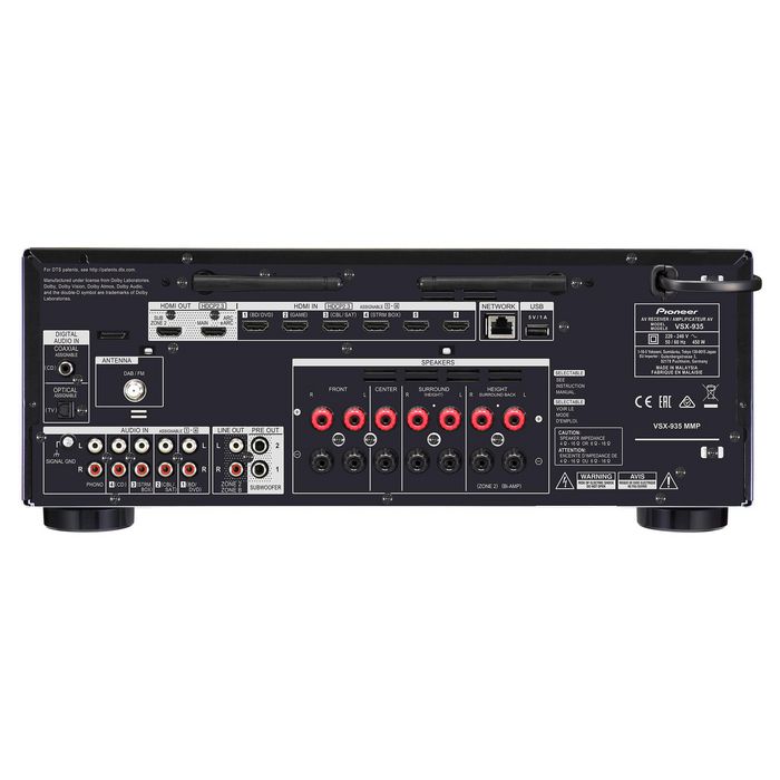 Pioneer Vsx-935M2 80 W 7.2 Channels Surround 3D Black - W128825889