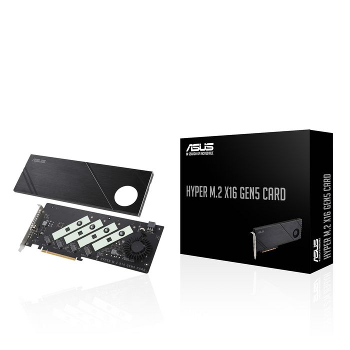 Asus Hyper M.2 X16 Gen5 Card Interface Cards/Adapter Internal - W128826343