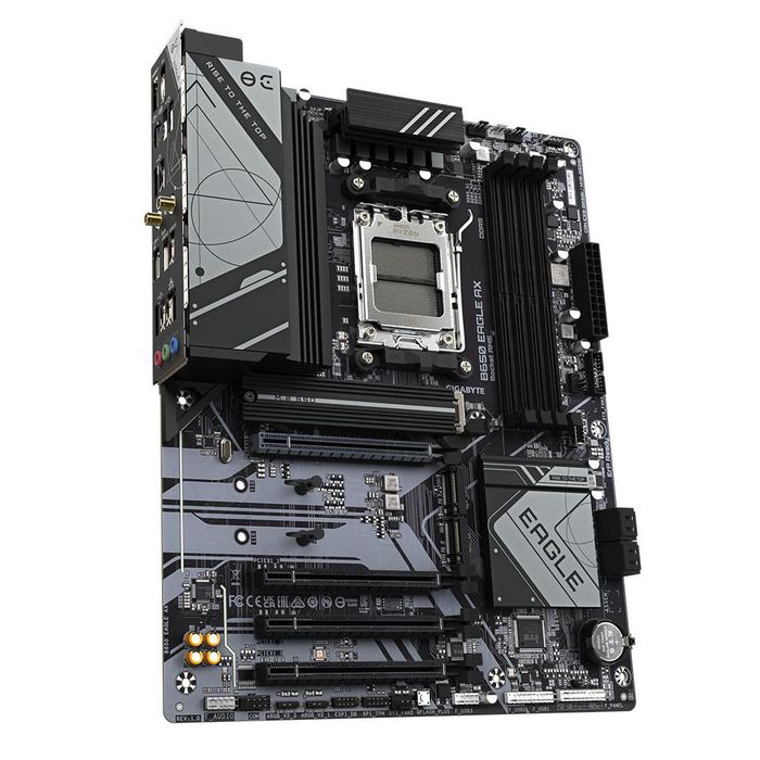 Gigabyte Motherboard - Supports Amd Ryzen 7000 Cpus, 12+2+2 Phases Digital Vrm, Up To 7600Mhz Ddr5 (Oc), 1Xpcie 5.0 + 2Xpcie 4.0 M.2, Wi-Fi 6E 802.11Ax, Gbe Lan, Usb 3.2 Gen2 - W128827235