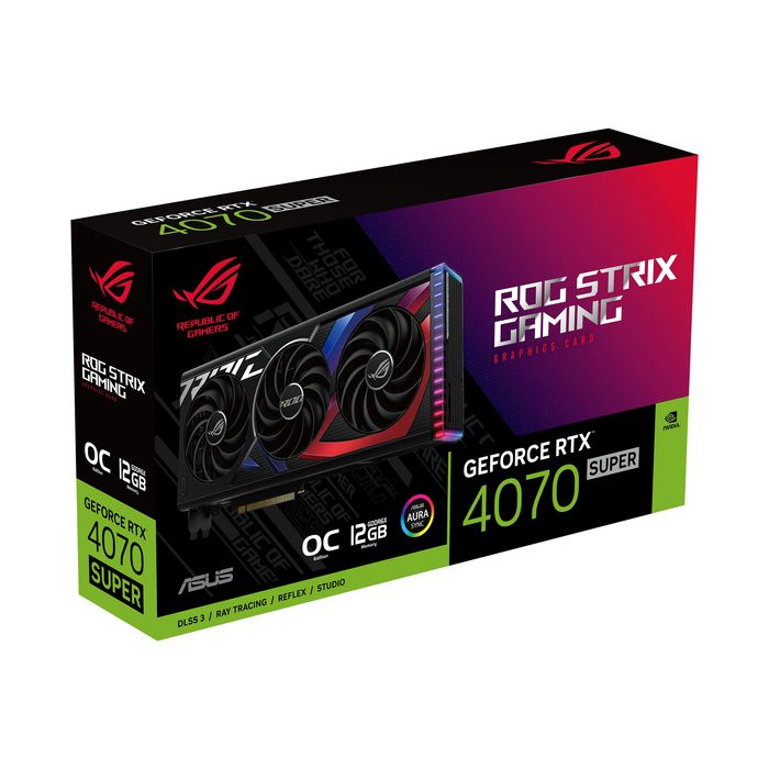 Asus Rog -Strix-Rtx4070S-O12G-Gaming Nvidia Geforce Rtx 4070 Super 12 Gb Gddr6X - W128827537