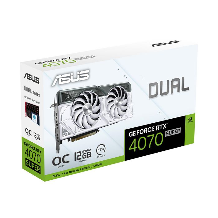 Asus Dual -Rtx4070S-O12G-White Nvidia Geforce Rtx 4070 Super 12 Gb Gddr6X - W128827538