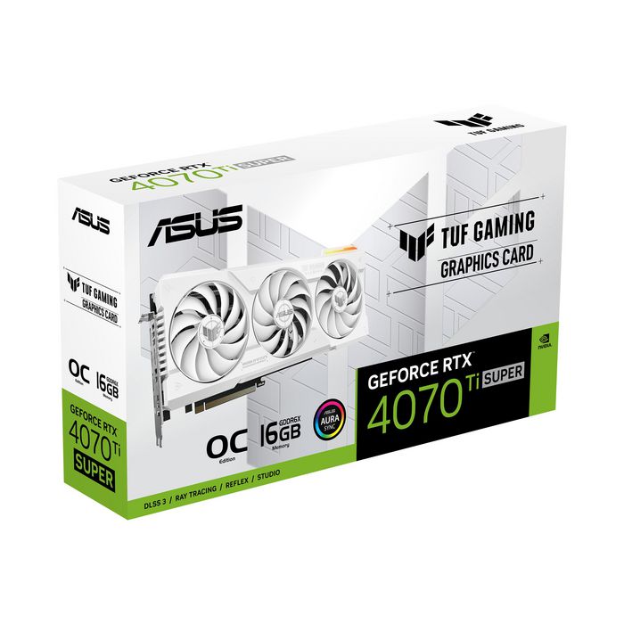 Asus Tuf Gaming Tuf-Rtx4070Tis-O16G-White-Gaming Nvidia Geforce Rtx 4070 Ti Super 16 Gb Gddr6X - W128827655