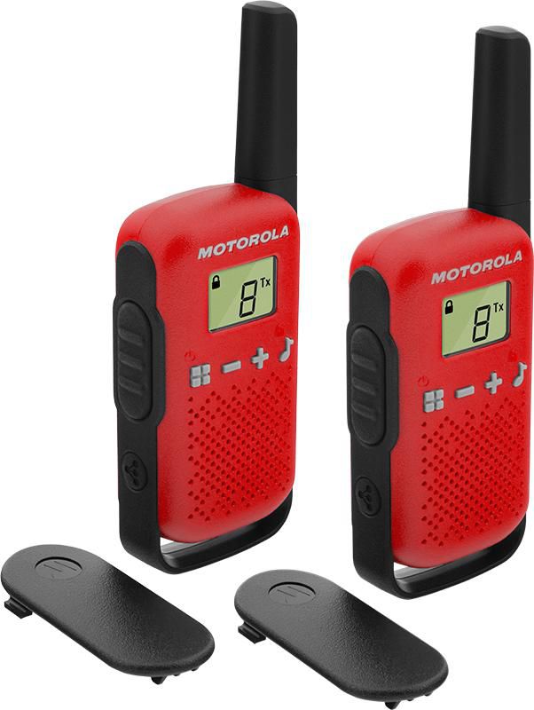 Motorola Talkabout T42 Two-Way Radio 16 Channels Black, Red - W128827953