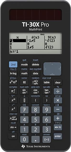 Texas Instruments Ti-30X Pro Mathprint Calculator Pocket Scientific Black - W128828232