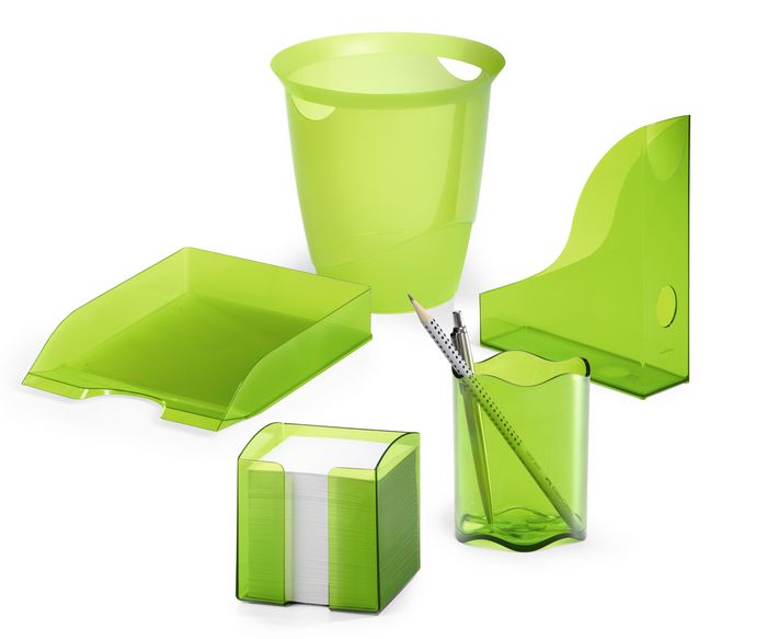 Durable Desk Tray/Organizer Lime, Transparent - W128828480