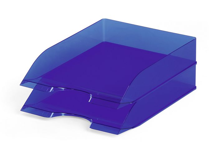 Durable Desk Tray/Organizer Blue, Transparent - W128828481