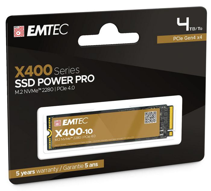 Emtec X400-10 M.2 4 Tb Pci Express 4.0 Nvme - W128828948