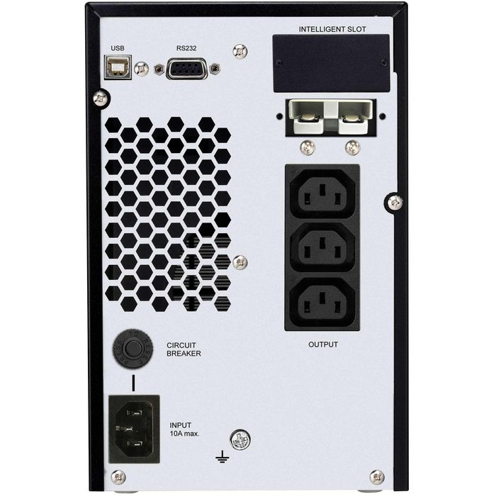 PowerWalker Vfi 1000 C Lcd Uk Uninterruptible Power Supply (Ups) Double-Conversion (Online) 1 Kva 800 W 3 Ac Outlet(S) - W128829224