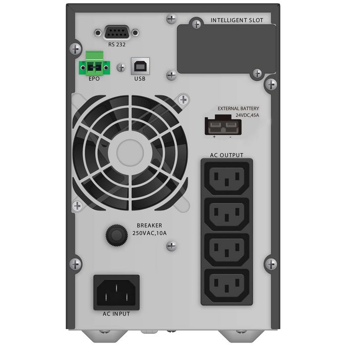 PowerWalker Vfi 1000 Tgb Uninterruptible Power Supply (Ups) Double-Conversion (Online) 1 Kva 900 W 4 Ac Outlet(S) - W128829233