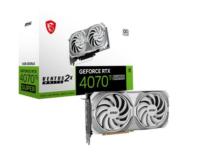 MSI Geforce Rtx 4070 Ti Super 16G Ventus 2X White Oc Nvidia 16 Gb Gddr6X - W128829580