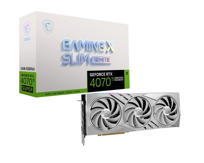 MSI Geforce Rtx 4070 Ti Super 16G Gaming X Slim White Nvidia 16 Gb Gddr6X - W128829578