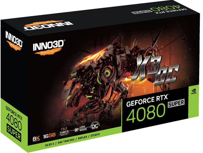 Inno3D Geforce Rtx 4080 Super X3 Oc Nvidia 16 Gb Gddr6X - W128829596