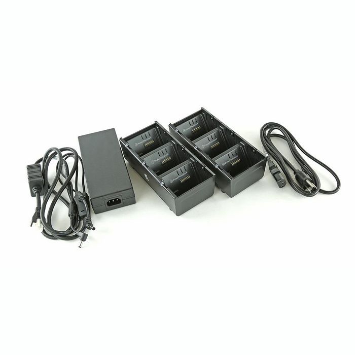 Zebra Two 3 slot battery chargers (charges 6 batteries) with power supply and Y cable, ZQ600, QLn or ZQ500. US power cord incl - W125652174