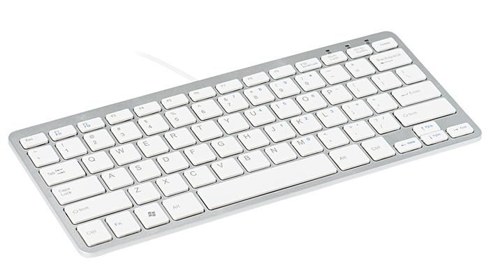 R-Go Tools R-Go Compact Keyboard, QWERTY (NORDIC), white, wired - W124971166
