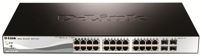 D-Link 24 PoE 10/100/1000 Base-T port with 4 x 1000Base-T /SFP ports - W127034616