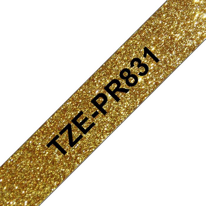 Brother Tze-Pr831 Label-Making Tape Black On Gold - W128255737