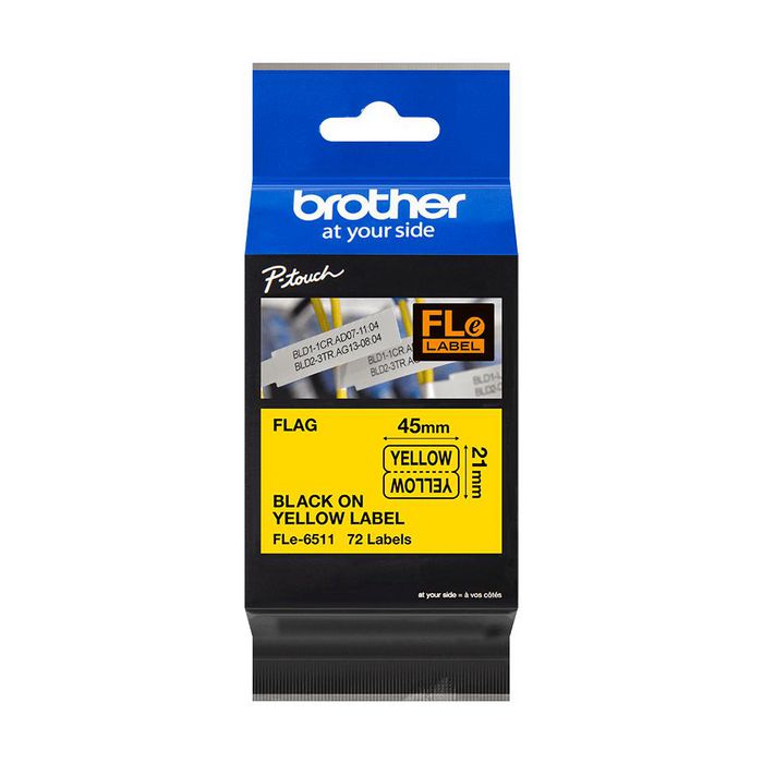 Brother Label-Making Tape Black On Yellow - W128281256