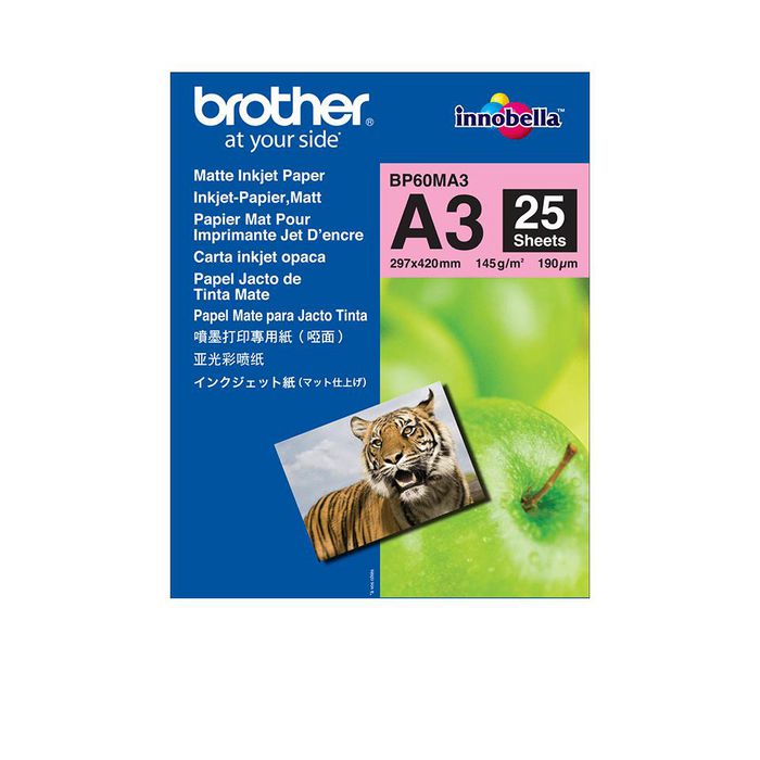 Brother Innobella Inkjet Paper Matt A3 25 Sheets - W125182322