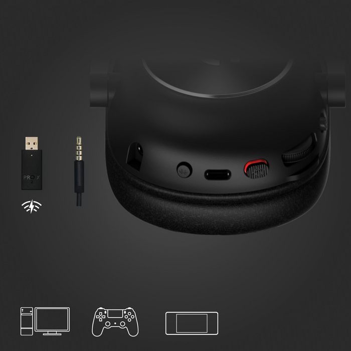 Logitech Pro X 2 Headset Wired & Wireless Head-Band Gaming Bluetooth Black - W128825120