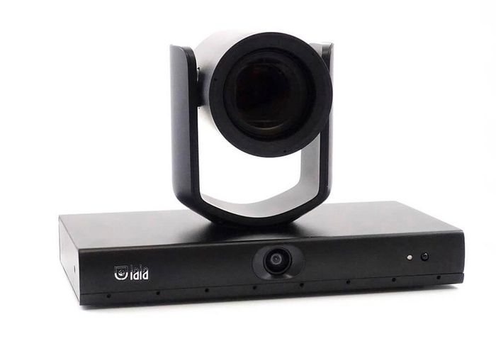 Laia Dual lens voice tracking camera. AI with voice location and face recognition. Full HD PTZ Camera with x12 optical zoom. 4K ePTZ full view camera with wide lens. HDMI, SDI, USB and LAN interfaces. Small and medium rooms - W128408369