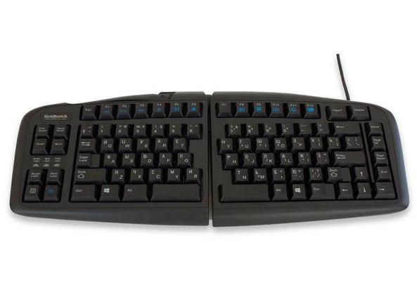 Goldtouch V2 Keyboard, Russian Ergonomic,wired, USB & PS2 - W128832524