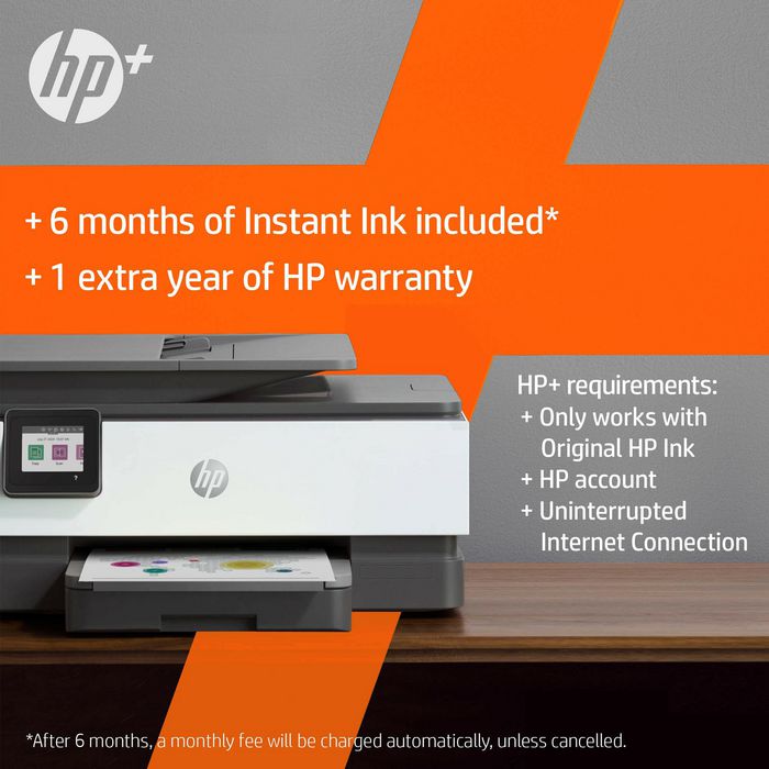 HP OfficeJet Pro 8022e All-in-One Printer, Thermal Inkjet, 4800 x 1200dpi, 20ppm, A4, 1200MHz, 256MB, WiFi, USB, 2.7" - W126475225