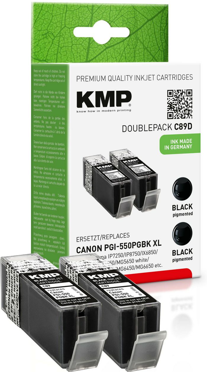 KMP Printtechnik AG C89D, Replace for Canon PGI550PGBKXL (6431B001) - W124381418