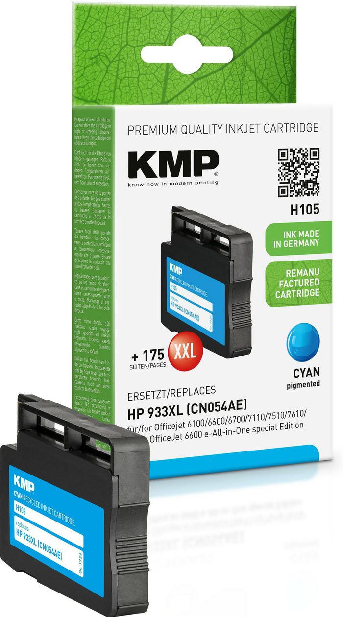 KMP Printtechnik AG HP 933XL, Cyan, 1000 Pages - W124381490