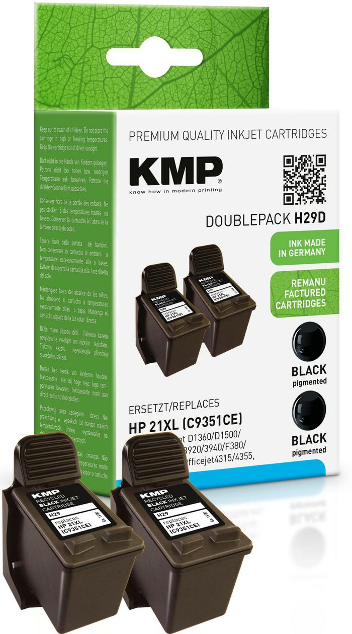 KMP Printtechnik AG Cart. HP C9351D Nr.21 comp. - W124381521