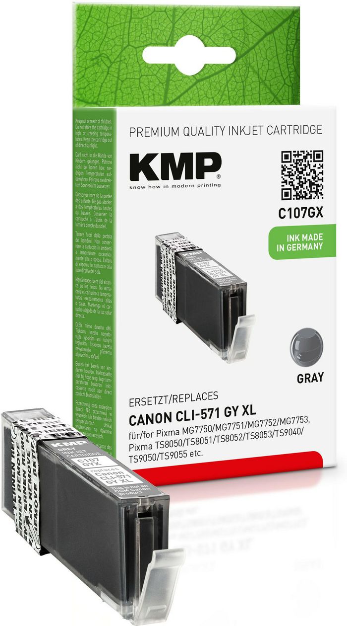 KMP Printtechnik AG Cart. Canon CLI-571 GY XL - W124702493
