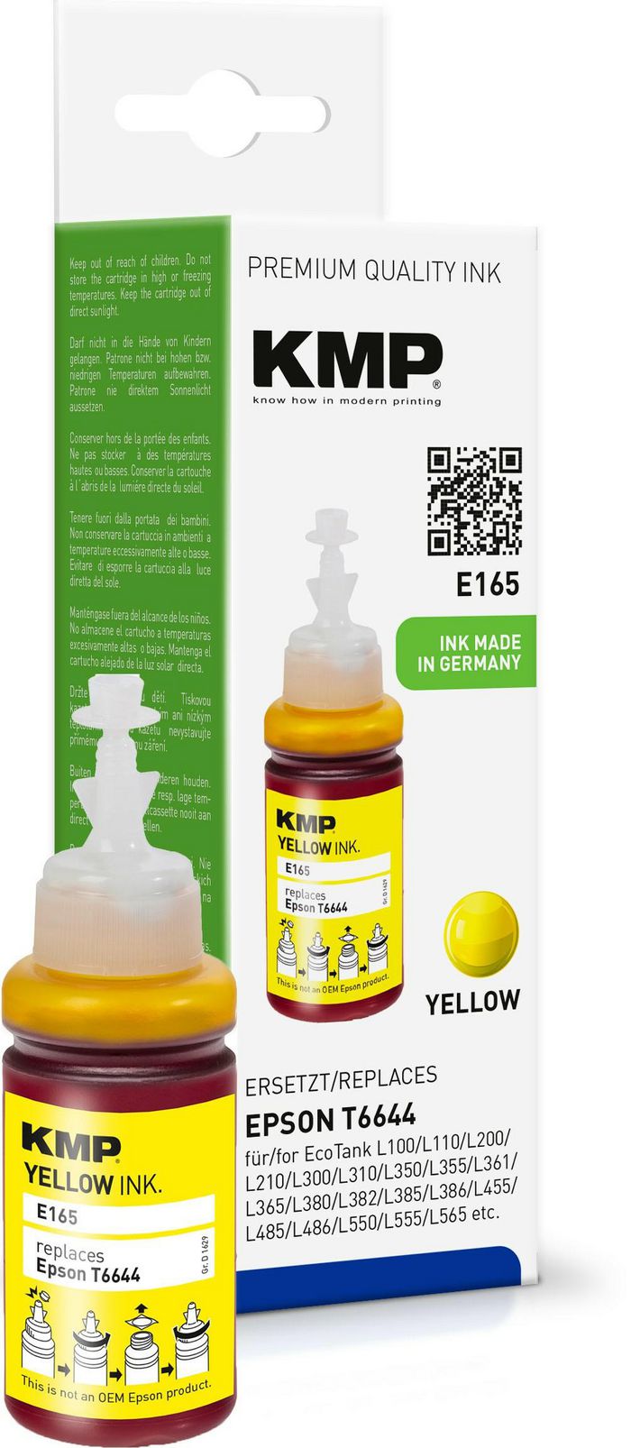 KMP Printtechnik AG Epson T6644, Yellow, 6500 pages - W124702960