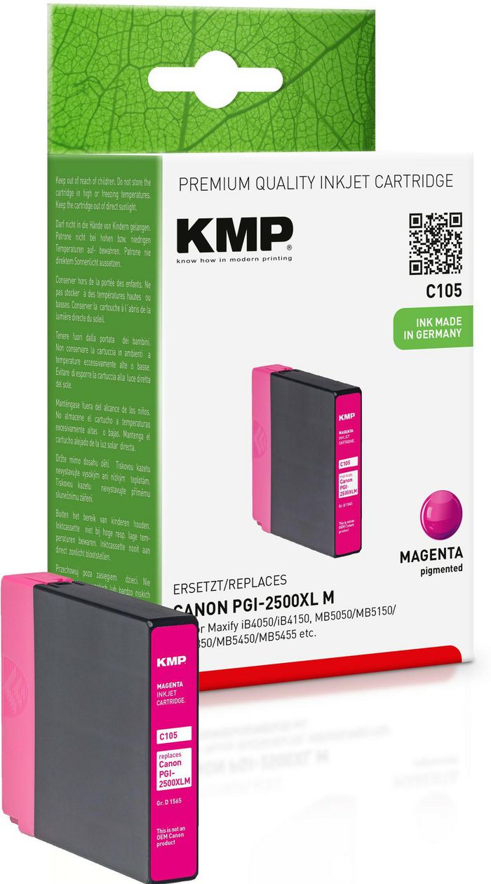 KMP Printtechnik AG Cart. Canon PGI2500XLM comp.ma - W125002106
