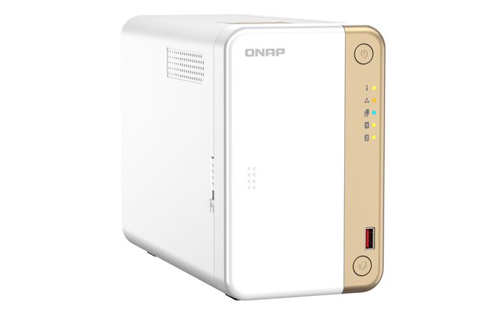 QNAP TS-262 NAS Tower Ethernet/LAN Or, Blanc N4505 - W127247545