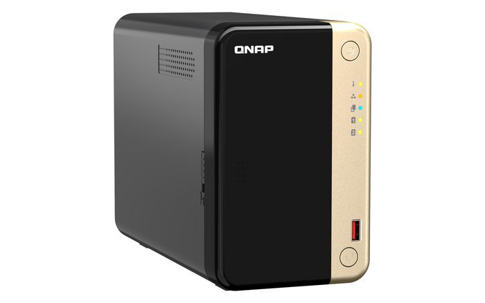 QNAP TS-264 NAS Tower Ethernet LAN Black, Gold N5095 - W127247510